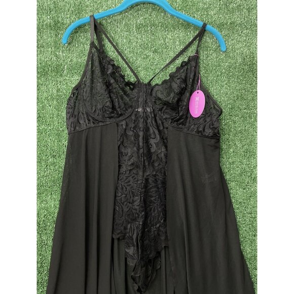 Avidlove Lingerie for Women Lace One Piece Boudoir Plus Size 3XL NWT Black - Picture 2 of 12